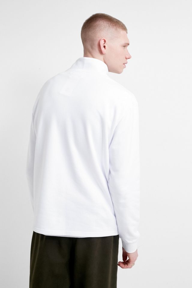 FILA Eglimez White and Yellow Quarter-Zip Sweatshirt #3