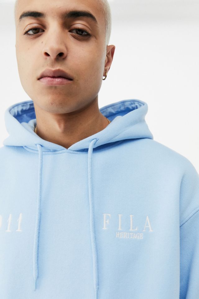 Baby blue fila outlet hoodie