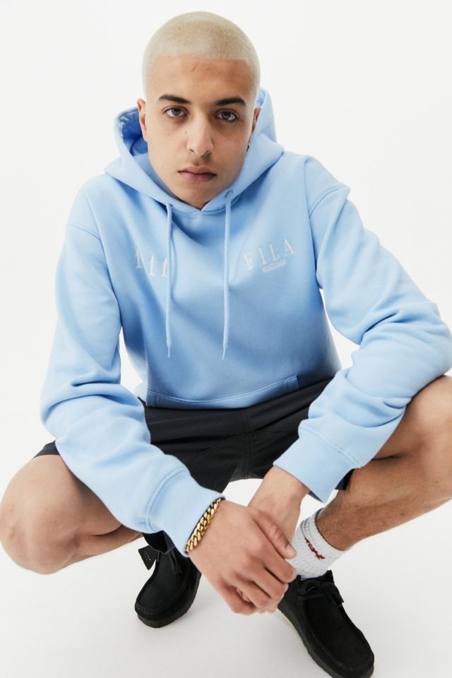 Fila sky blue hoodie best sale