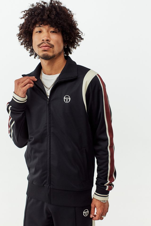Haut de survêtement en tricot noir Sergio Tacchini exclusif UO #1