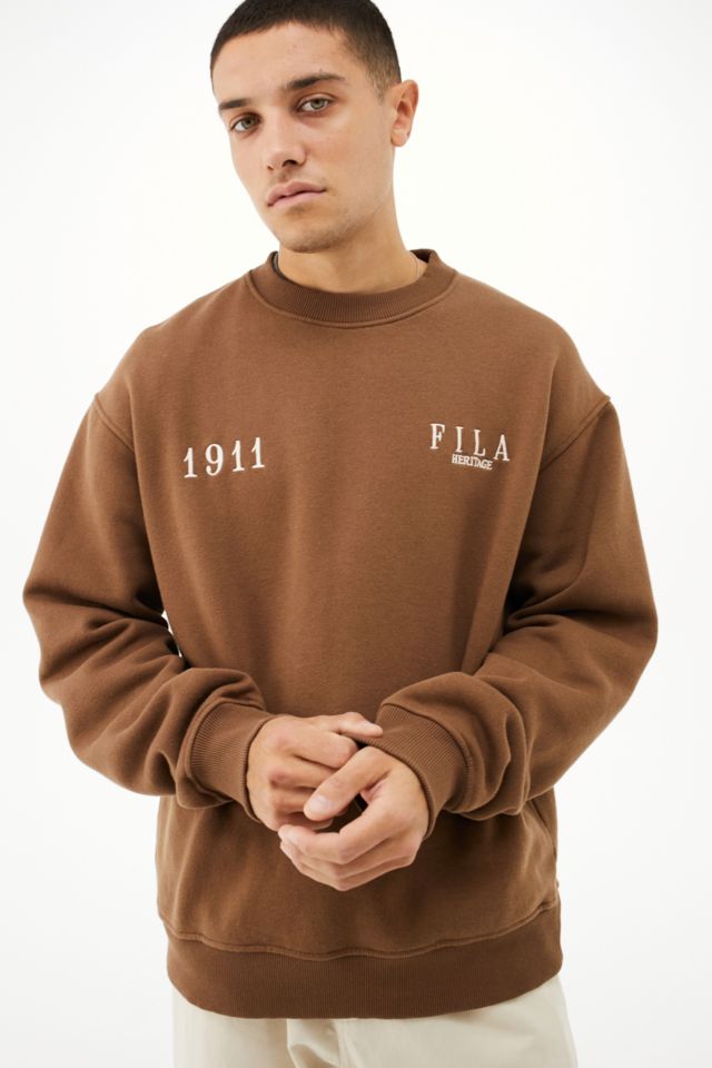 FILA UO Exclusive Brown Simone Crew Neck Sweatshirt