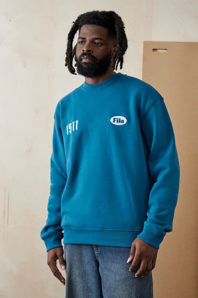 Fila blue crew neck sale