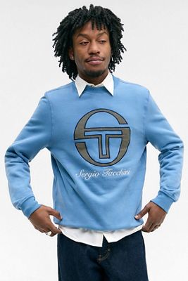 Felpa girocollo blu Coronet di Sergio Tacchini