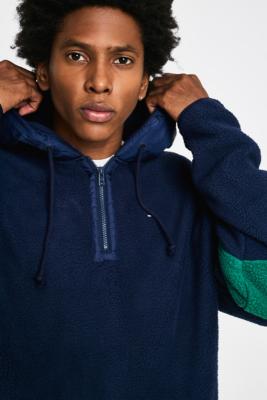 Tommy jeans navy fleece colour block on sale hoodie