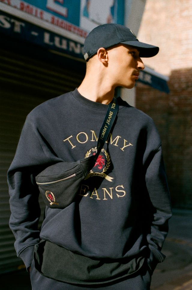 Tommy jeans crest store crew neck sweatshirt