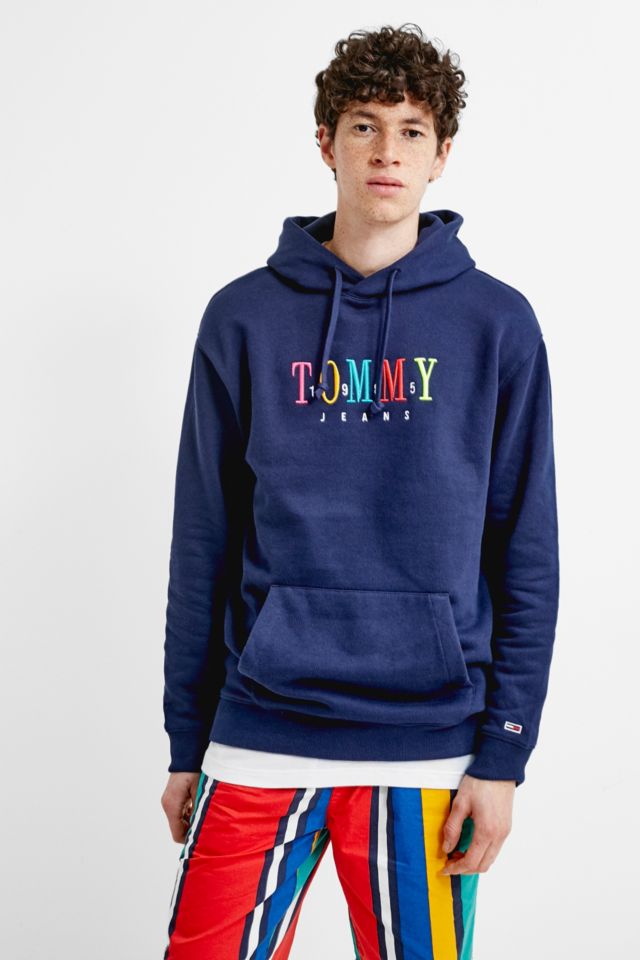 Tommy jeans multicolor on sale hoodie