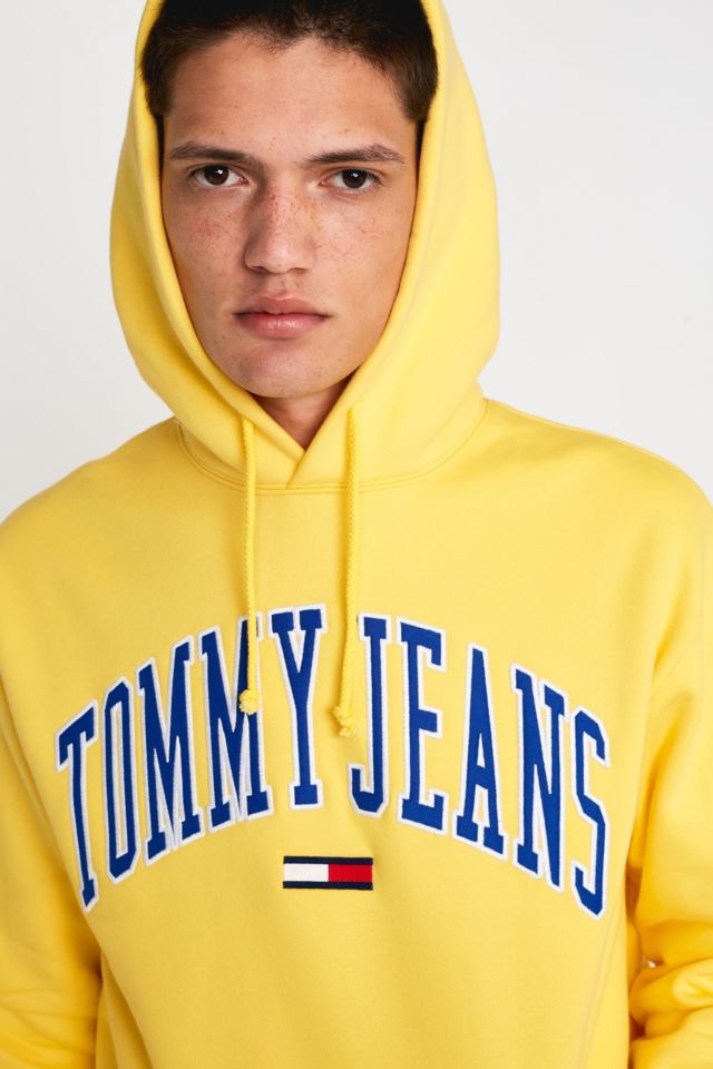 Tommy jeans yellow deals hoodie