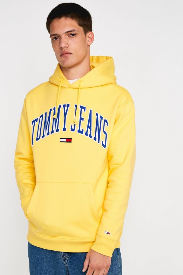 Tommy Jeans Collegiate Yellow Hoodie #1