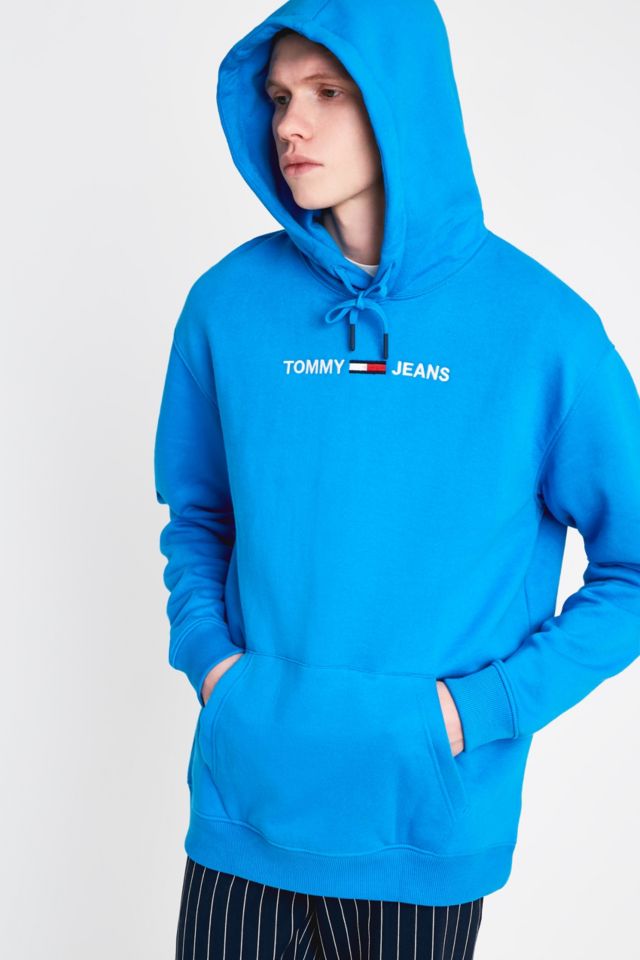 Tommy jeans small logo on sale hoodie