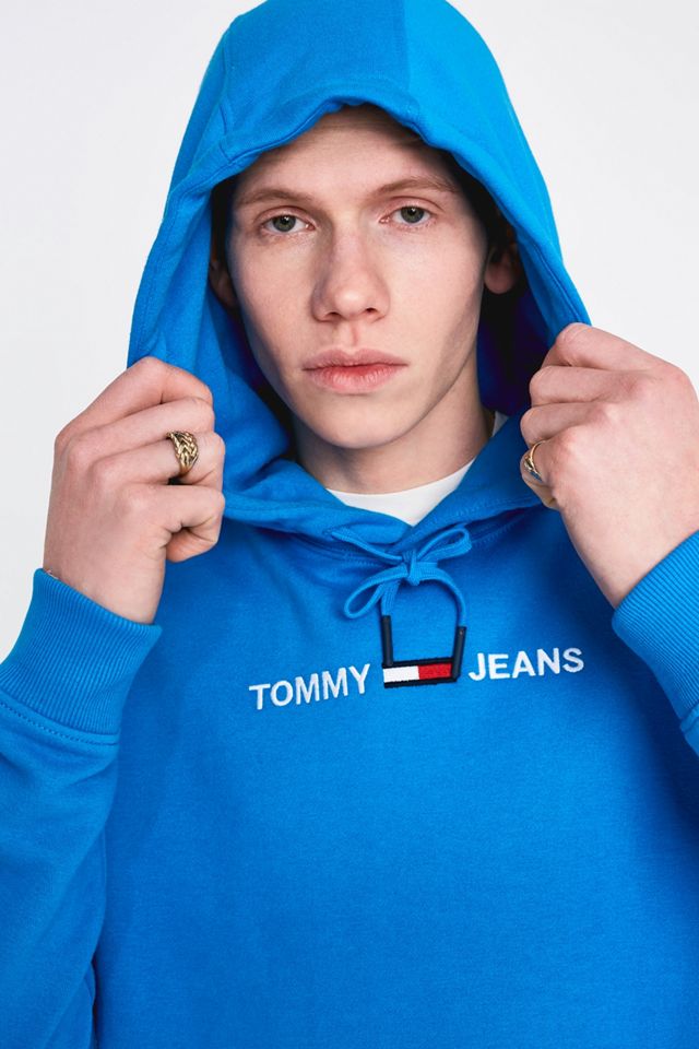 Tommy Jeans - Sweat à capuche à petit logo bleu clair  #2
