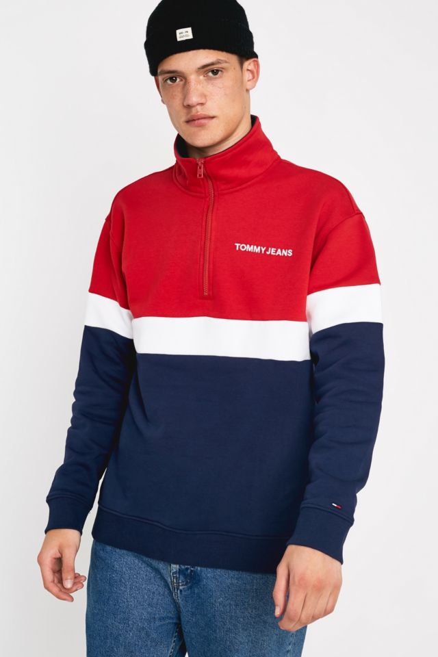 Tommy jeans retro block half zip shop jacket