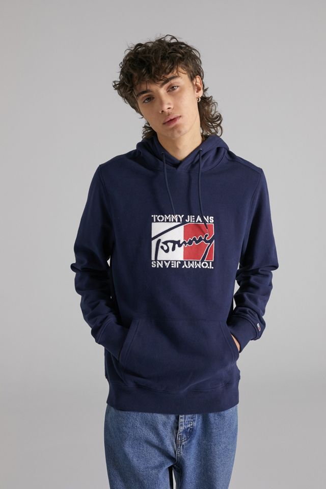 Tommy Jeans - Sweat à capuche avec logo bleu marine  #1