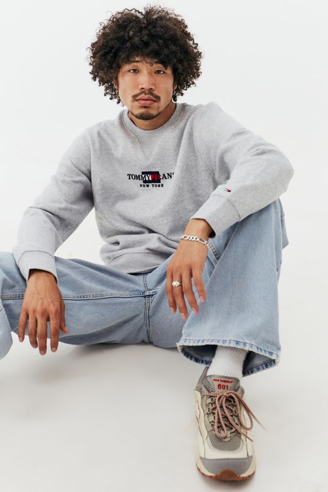 Tommy jeans hot sale grey sweater