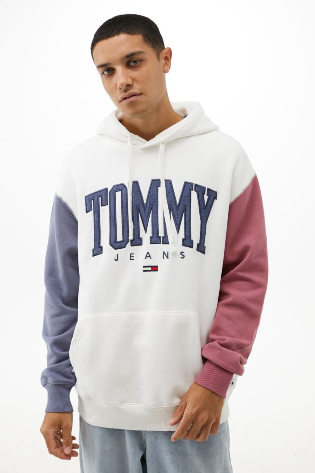 Tommy jeans colour block hot sale hoodie