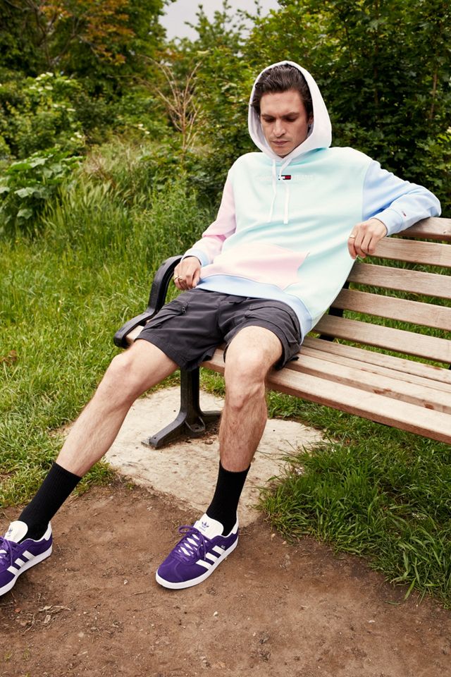 Tommy Hilfiger – Colour-Block-Hoodie in Aqua #1