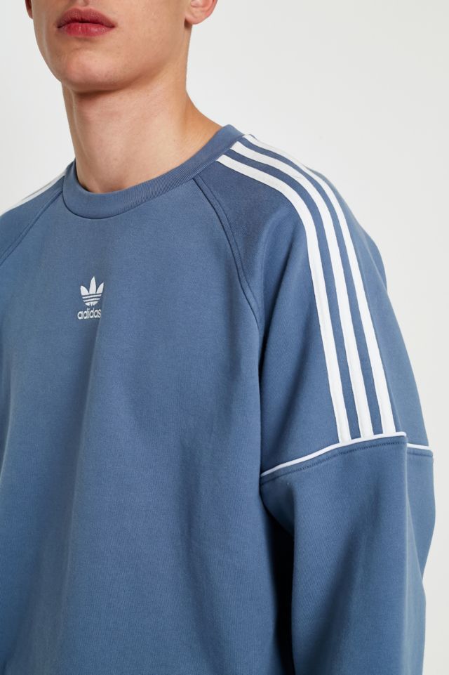 adidas Originals 3 Stripe Raw Steel Pipe Sweatshirt