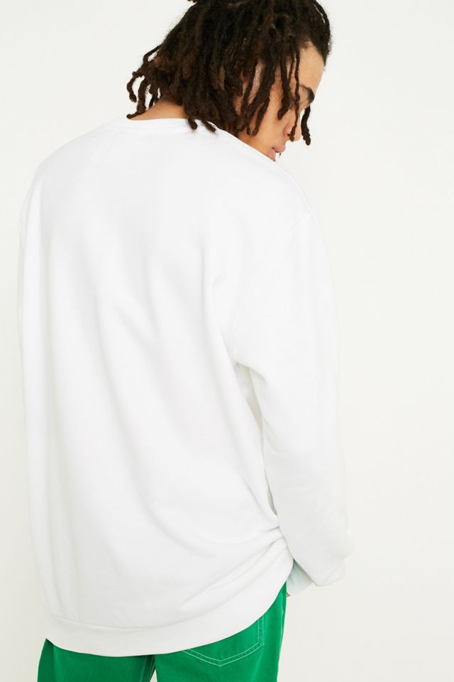 adidas Standard White Crew Neck Sweatshirt #1