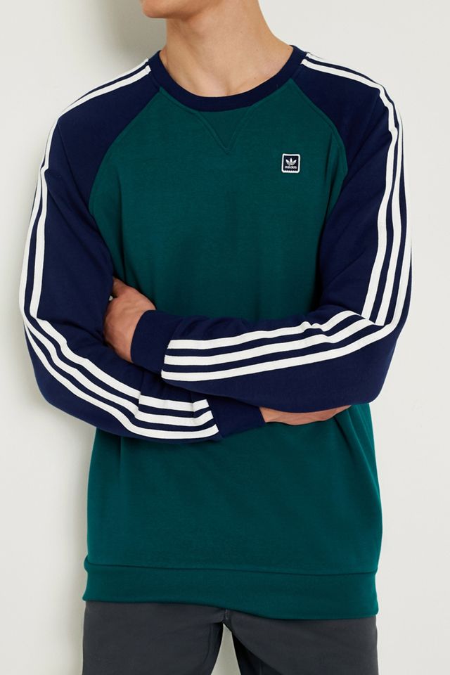 adidas Verde e Navy Uniforme Girocollo Felpa #1
