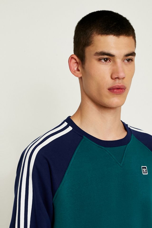 adidas Verde e Navy Uniforme Girocollo Felpa #5