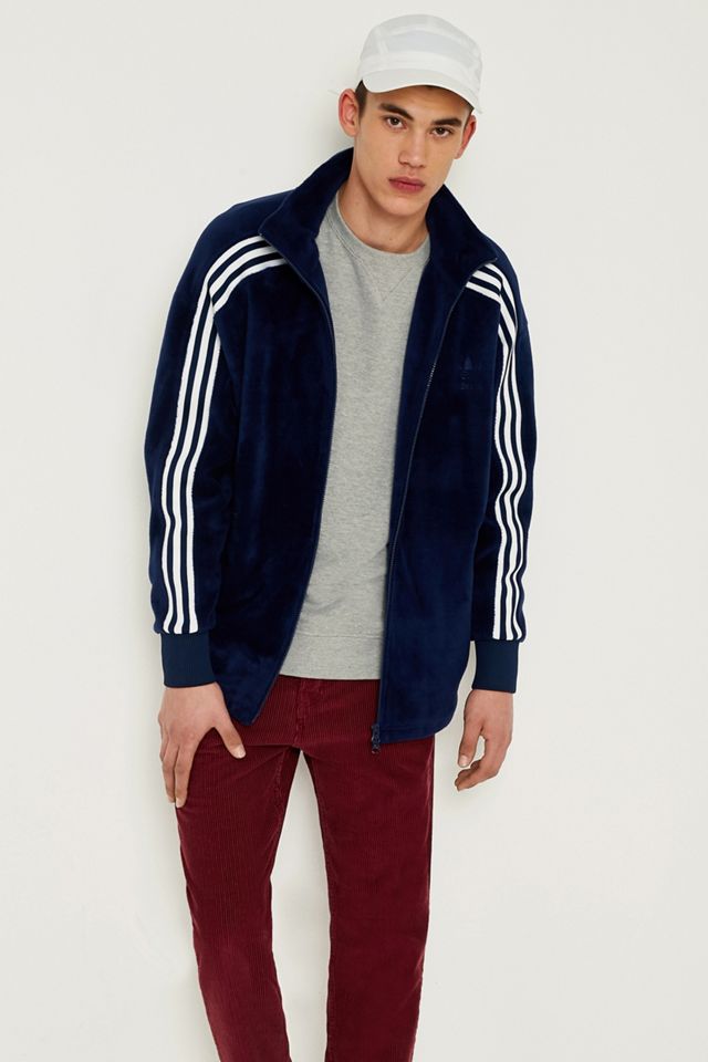 adidas Originals - Haut de survêtement BB en velours bleu marine #1