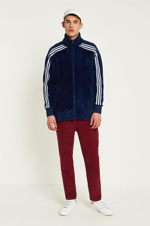 adidas Originals - Haut de survêtement BB en velours bleu marine #2