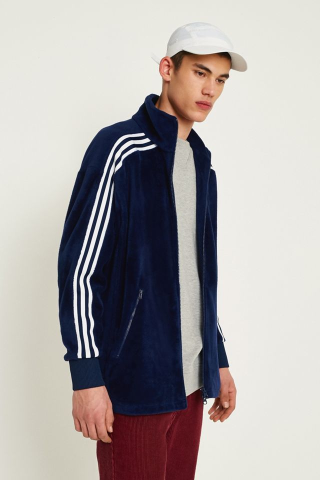 adidas Originals - Haut de survêtement BB en velours bleu marine #3