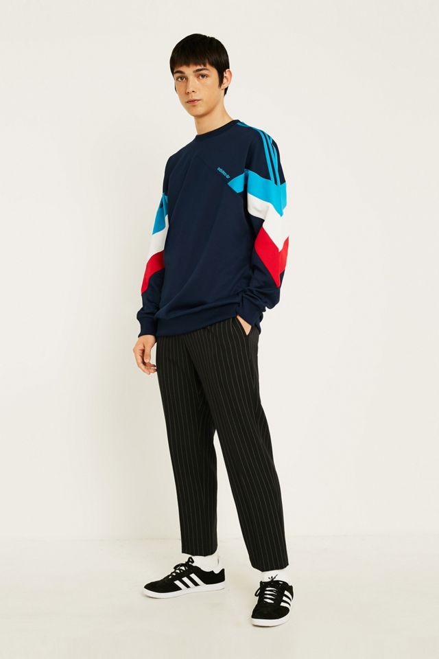 dosis Compañero interfaz adidas Palmeston Navy Crew Neck Sweatshirt | Urban Outfitters UK