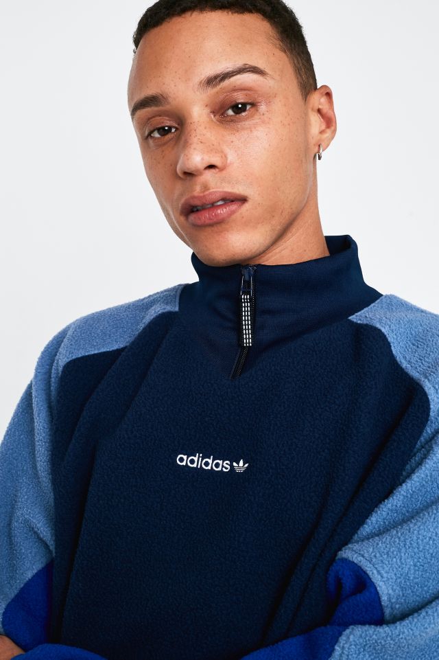 Adidas eqt polar fleece jumper store in navy