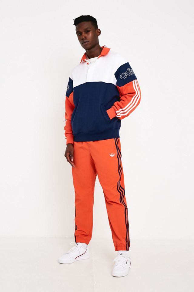 adidas Navy and White Colourblock Rugby Track Top #2