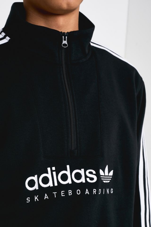 Adidas originals apian clearance pullover half zip sweatshirt