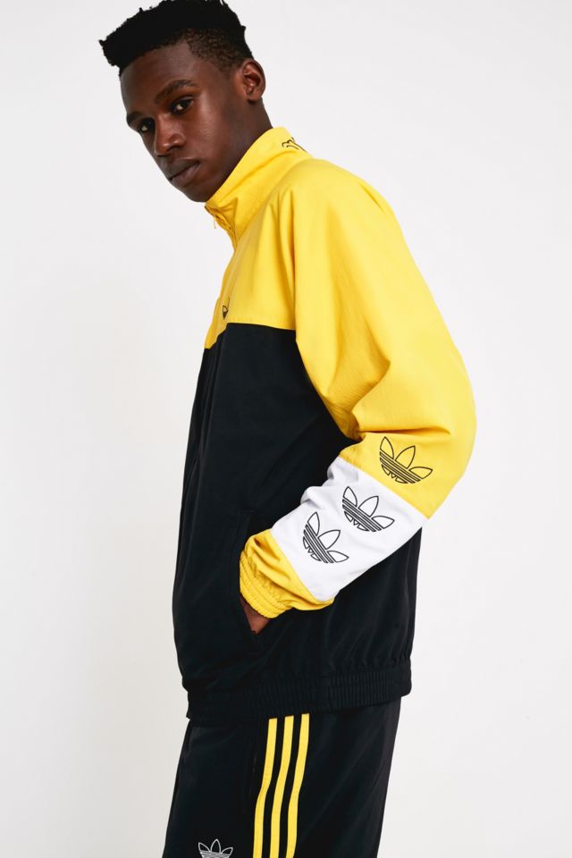 Adidas originals blocked warm up outlet jacket