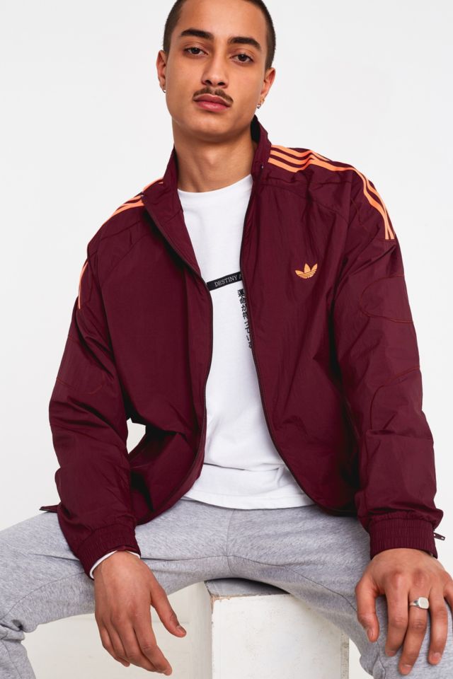 adidas Flamestrike Maroon Woven Track Top