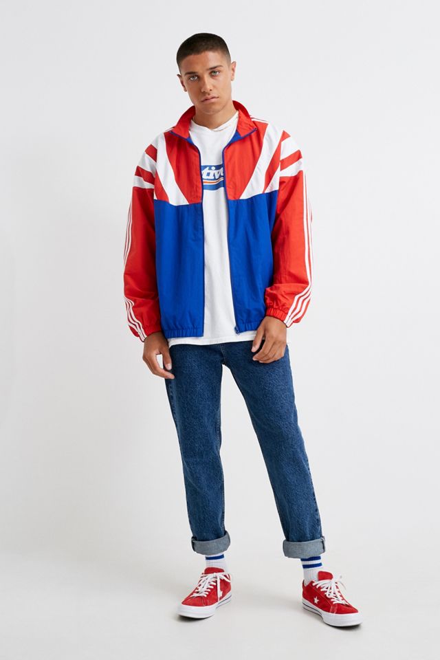 adidas BLNT 96 Chaqueta de pista roja y azul #2