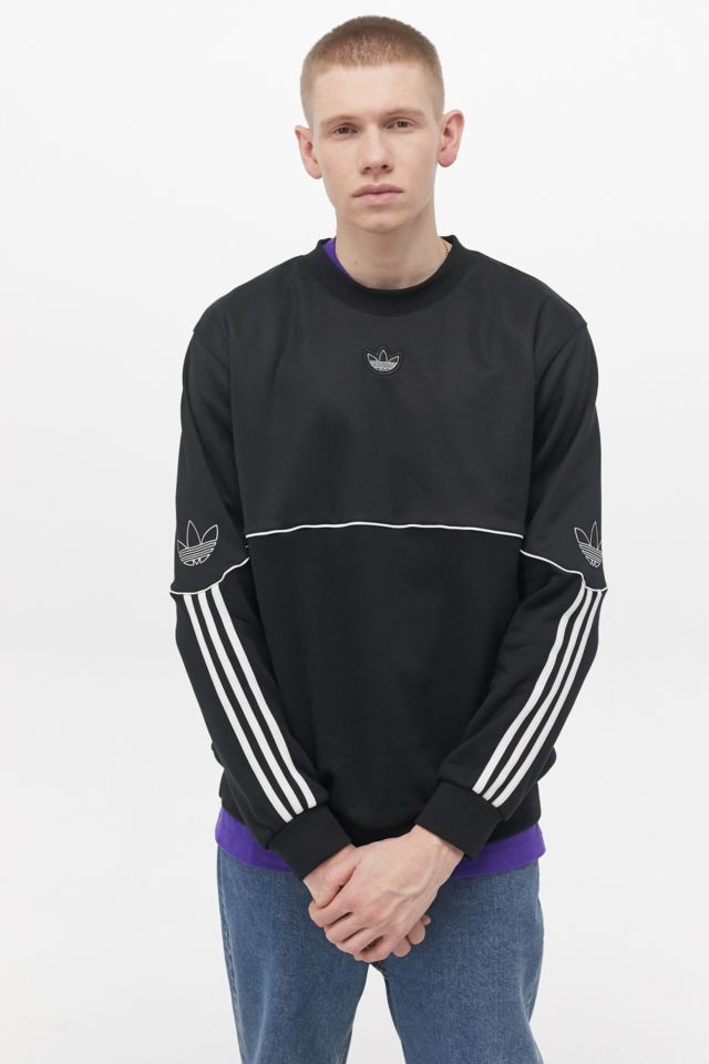 Adidas originals store outline crewneck sweatshirt