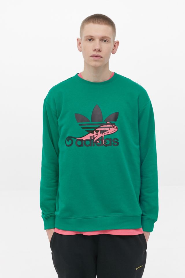 Cilios ego carro adidas Originals Chameleon Trefoil Logo Crew Neck Sweatshirt | Urban  Outfitters UK