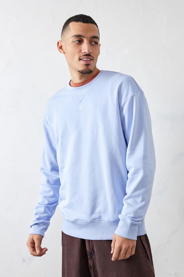 Light blue best sale adidas crew neck