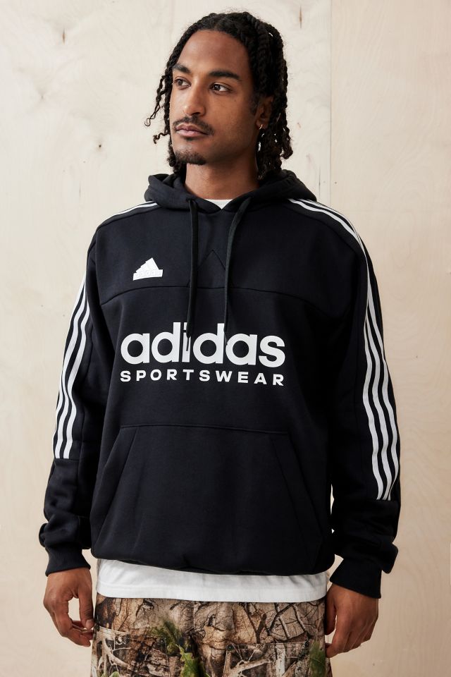 adidas Black House of Tiro Fleece Hoodie Urban Outfitters UK