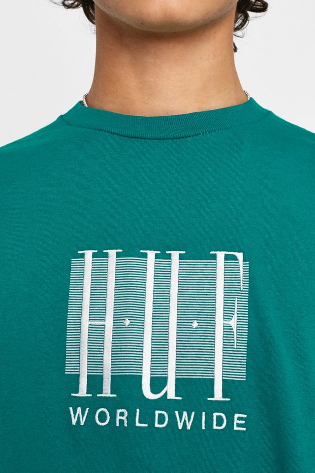 HUF – Longsleeve „Linear“ in Deep Jungle #1