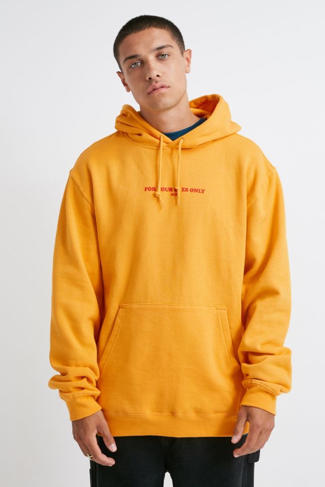 HUF UO Exclusive For Your Eyes Only Yellow Hoodie