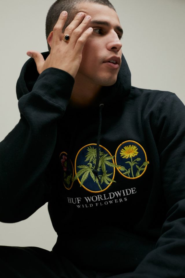 Huf wildflowers cheap pullover hoodie