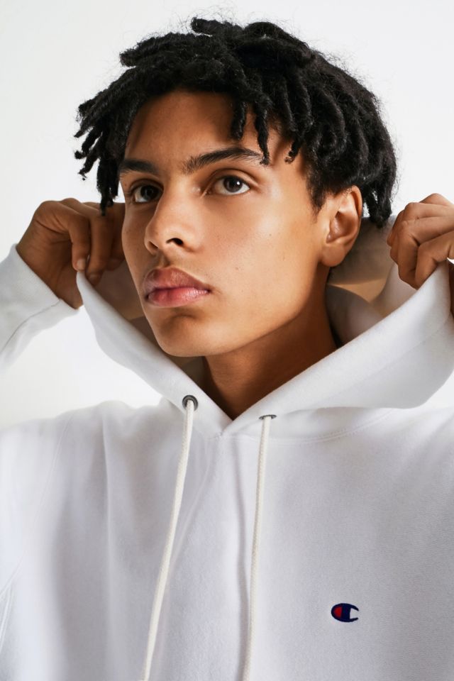 Champion reverse best sale weave hoodie white