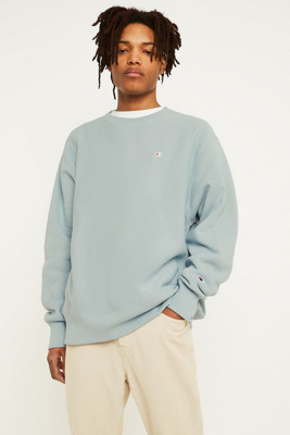 Champion x UO Dusty Blue Reverse Weave Crew Neck Sweatshirt