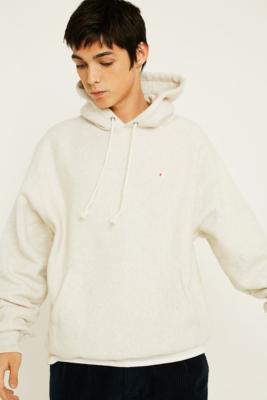 Champion & uo outlet cream reverse weave hoodie