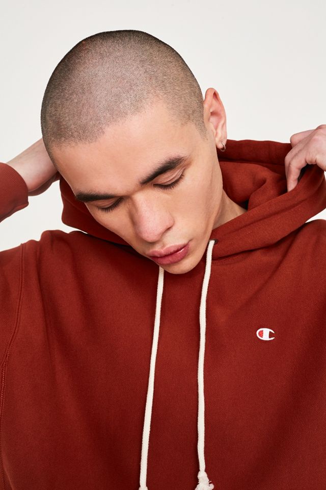 Champion X UO Reverse Weave Wine Hoodie #1