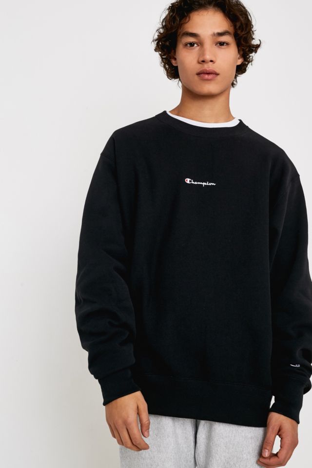 Champion uo exclusive logo script pink crew neck sweatshirt online