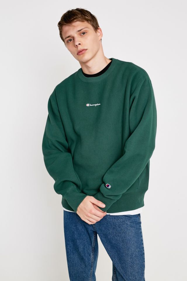 Green champion crew outlet neck