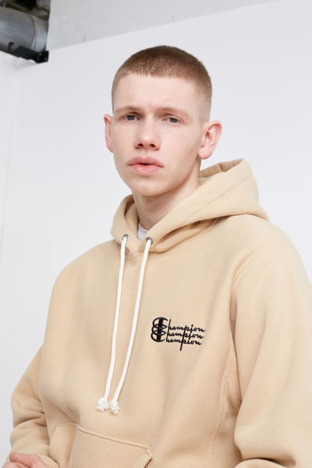 Champion uo exclusive triple script reverse weave hoodie outlet sweatshirt