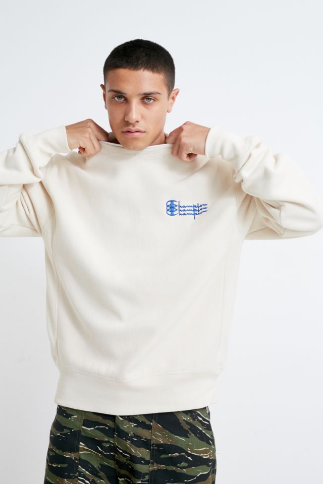 Champion triple best sale logo sweatshirt