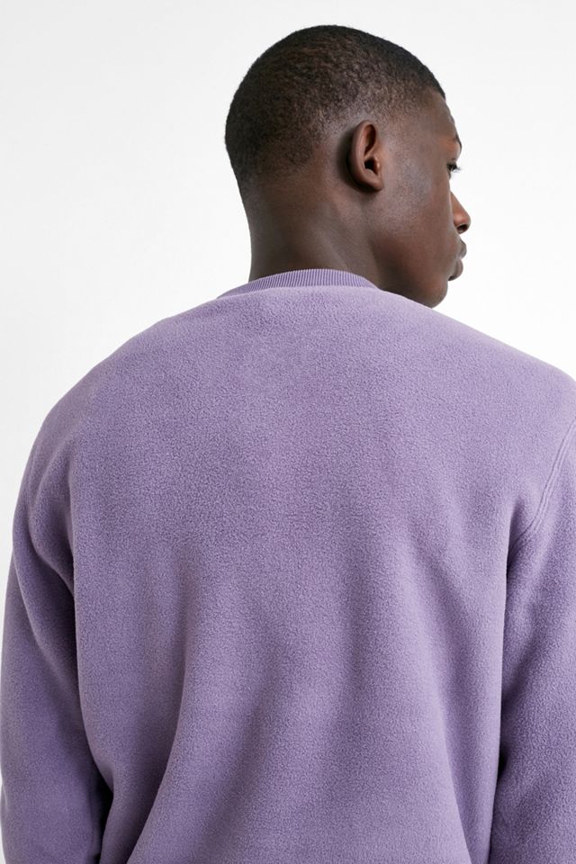 Champion Script Purple Fleece Crew Neck Sweatshirt #3