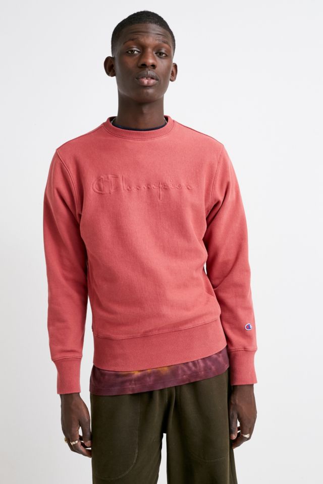 Burgundy champion outlet crewneck sweatshirt